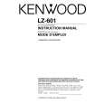 KENWOOD LZ601 Owners Manual