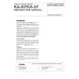 KENWOOD KA87 Owners Manual