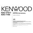KENWOOD KDCV7017 Owners Manual