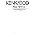 KENWOOD KAC-PS401M Owners Manual