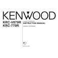 KENWOOD KRC-V879R Owners Manual
