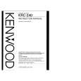 KENWOOD KRC240 Owners Manual