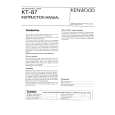 KENWOOD KT-87 Owners Manual