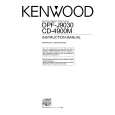 KENWOOD CD4900M Owners Manual