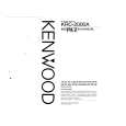 KENWOOD KRC2000A Owners Manual