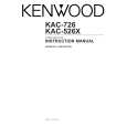 KENWOOD KAC726 Owners Manual
