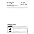 KENWOOD KC-105 Owners Manual