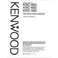 KENWOOD KRC860 Owners Manual