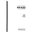 KENWOOD KR-A20 Owners Manual