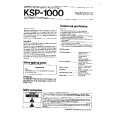 KENWOOD KSP1000 Owners Manual