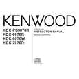 KENWOOD KDC-PS9070R Owners Manual