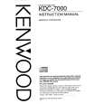 KENWOOD KDC7000 Owners Manual