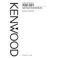 KENWOOD KM-991 Owners Manual