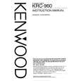 KENWOOD KRC960 Owners Manual