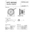 KENWOOD KFCW2000 Service Manual