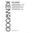 KENWOOD KA550D Owners Manual