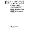 KENWOOD KDV-S240P Owners Manual