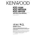 KENWOOD KDCX589 Owners Manual
