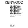 KENWOOD KDC-MP4533 Owners Manual