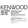 KENWOOD KRC805 Owners Manual
