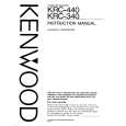 KENWOOD KRC440 Owners Manual