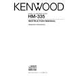 KENWOOD HM335 Owners Manual