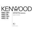 KENWOOD KRC-291 Owners Manual