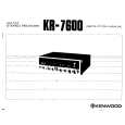 KENWOOD KR-7600 Owners Manual