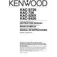 KENWOOD KACS726 Owners Manual