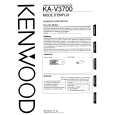 KENWOOD KA-V3700 Owners Manual