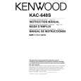 KENWOOD KAC648S Owners Manual