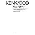 KENWOOD KAC-PS501F Owners Manual