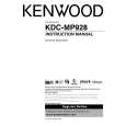 KENWOOD KDCMP928 Owners Manual