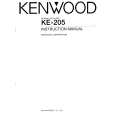 KENWOOD KE205 Owners Manual