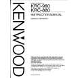 KENWOOD KRC880 Owners Manual