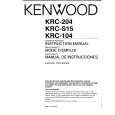 KENWOOD KRC104 Owners Manual
