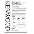 KENWOOD DPJ2070 Owners Manual