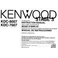 KENWOOD KDC7007 Owners Manual