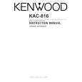 KENWOOD KAC816 Owners Manual