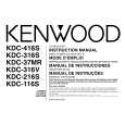 KENWOOD KDC316V Owners Manual