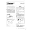 KENWOOD GE1100 Owners Manual
