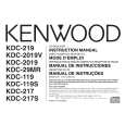 KENWOOD KDC2019V Owners Manual
