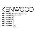 KENWOOD KRC-279RG Owners Manual