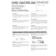 KENWOOD CRS300 Owners Manual