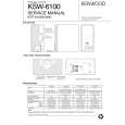 KENWOOD KSW6100 Service Manual