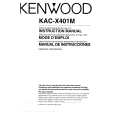 KENWOOD KACX401M Owners Manual