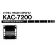 KENWOOD KAC7200 Owners Manual
