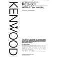 KENWOOD KEC301 Owners Manual