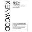 KENWOOD KRC701 Owners Manual