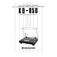 KENWOOD KD-850 Owners Manual